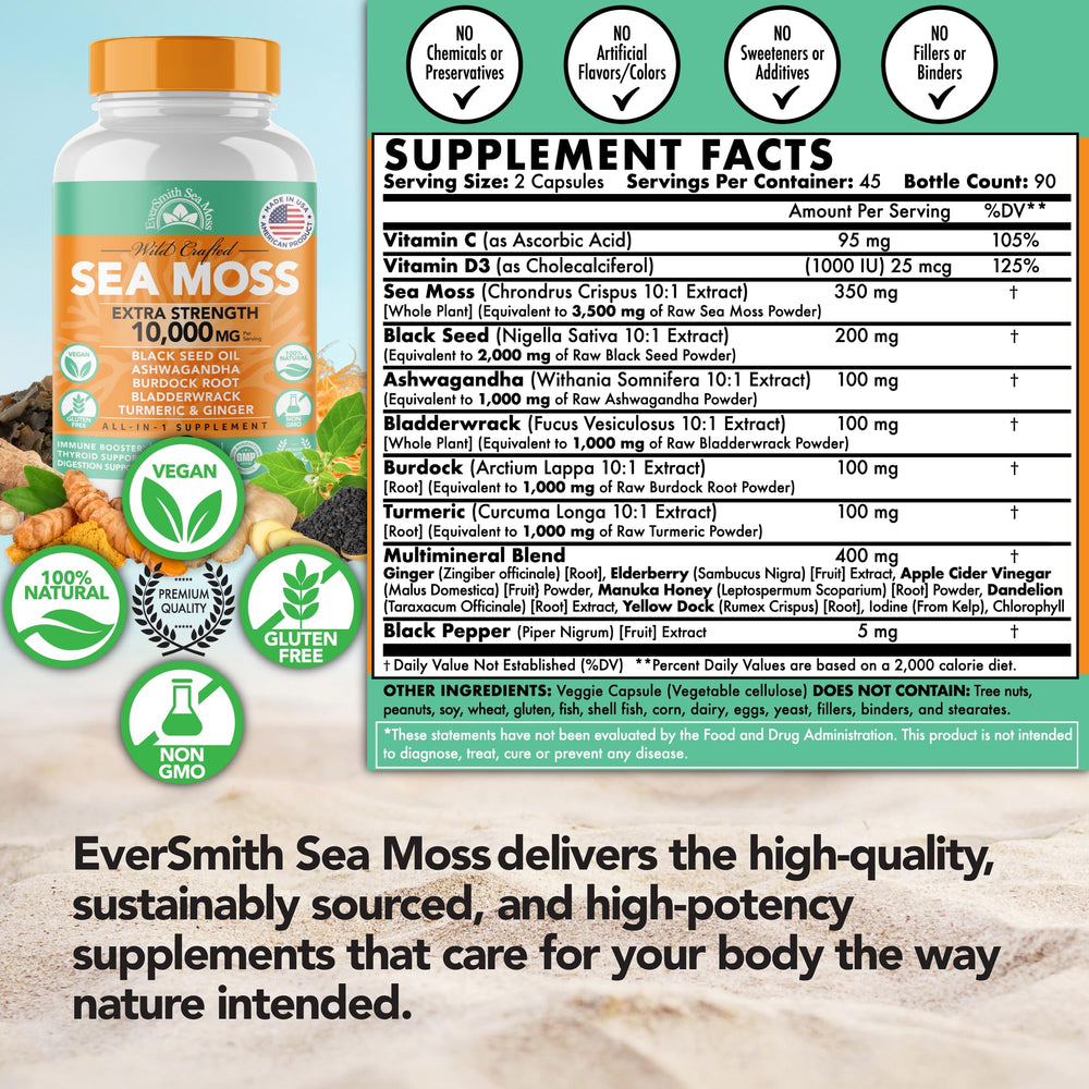 EverSmith Organics Bladderwrack powder in a natural setting.
