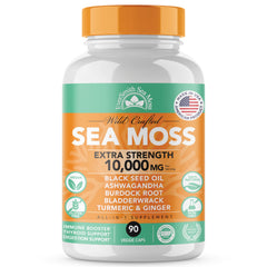 EverSmith Organics Irish Sea Moss bottle showing the 3500 mg blend for daily vitality.