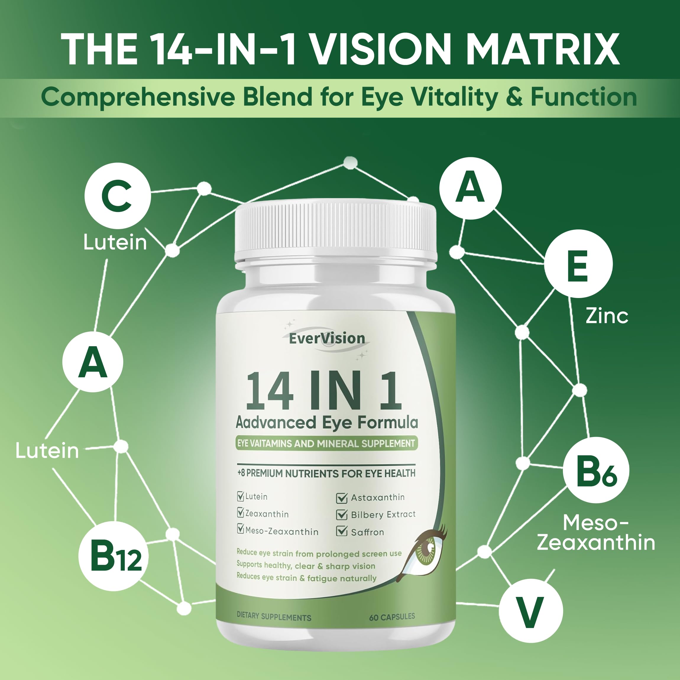 EVERVISION image features bilberry and astaxanthin ingredients for eye support.