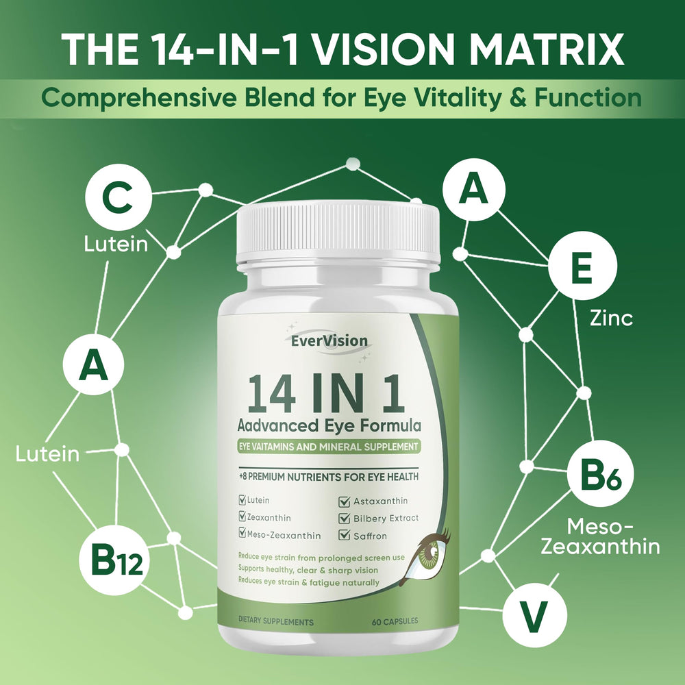 EVERVISION image features bilberry and astaxanthin ingredients for eye support.