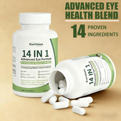 EverVision zinc lutein zeaxanthin bilberry closeup for nourishing eye cells.