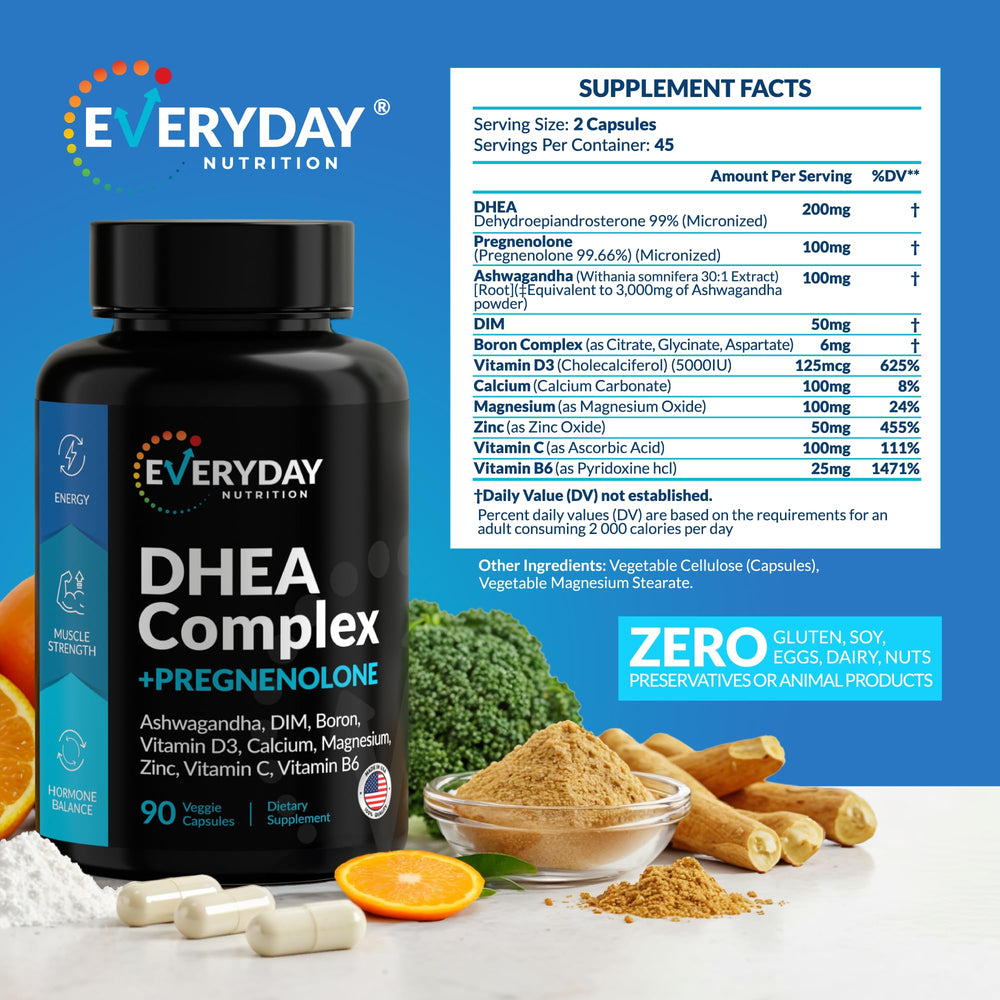 EVERYDAY NUTRITION DIM 50mg capsules supporting hormone balance and mood.