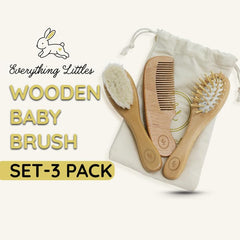 Everything Littles cradle-cap-goat-hair brush for cradle cap gently cleans flakes.