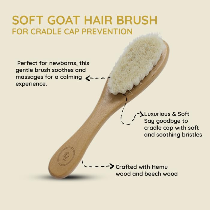 Everything Littles hemu-wood brush emphasizes durable, eco-friendly design for daily use.