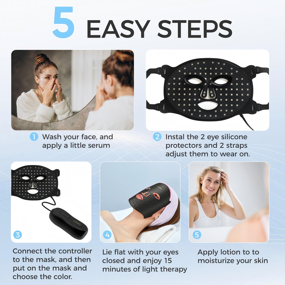 EVFOFO LED Face Mask ready for at-home skincare routines.