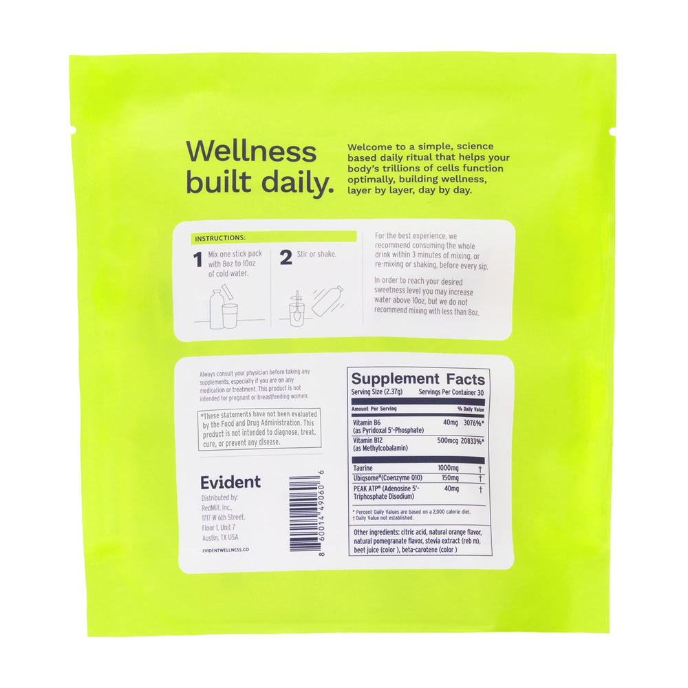 EVIDENT WELLNESS Ageless Energy suitable for men and women during workouts.