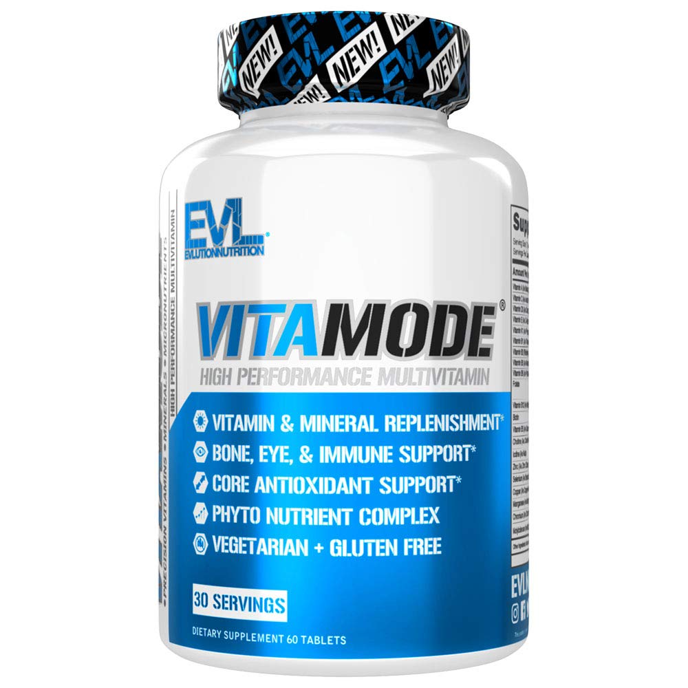 EVL Advanced Daily Multivitamin for Men bottle front supports daily energy and overall well-being.