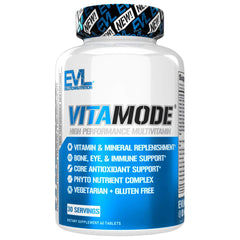 EVL Advanced Daily Multivitamin for Men bottle front supports daily energy and overall well-being.