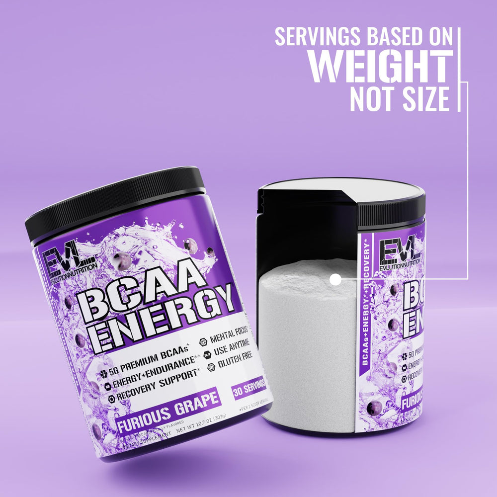EVL BCAAs Furious Grape on athlete during training session