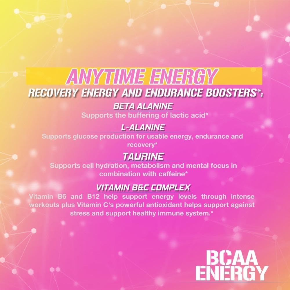 EVL BCAAs label close-up noting 5 g BCAA 2:1:1