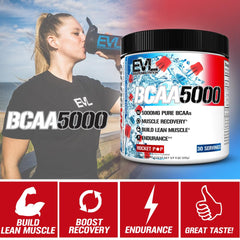 EVL BCAAs post-workout recovery drink supports hydration and protein rebuilding