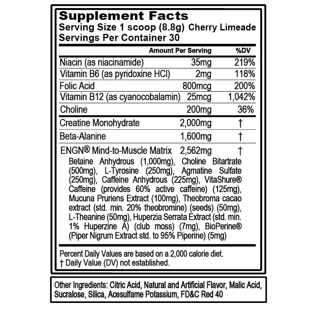 EVL ENGN preworkout scoop showing precise serving for consistent dosing