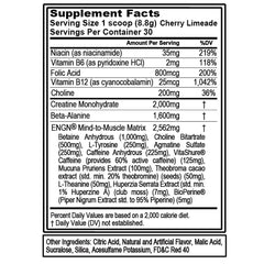 EVL ENGN preworkout scoop showing precise serving for consistent dosing