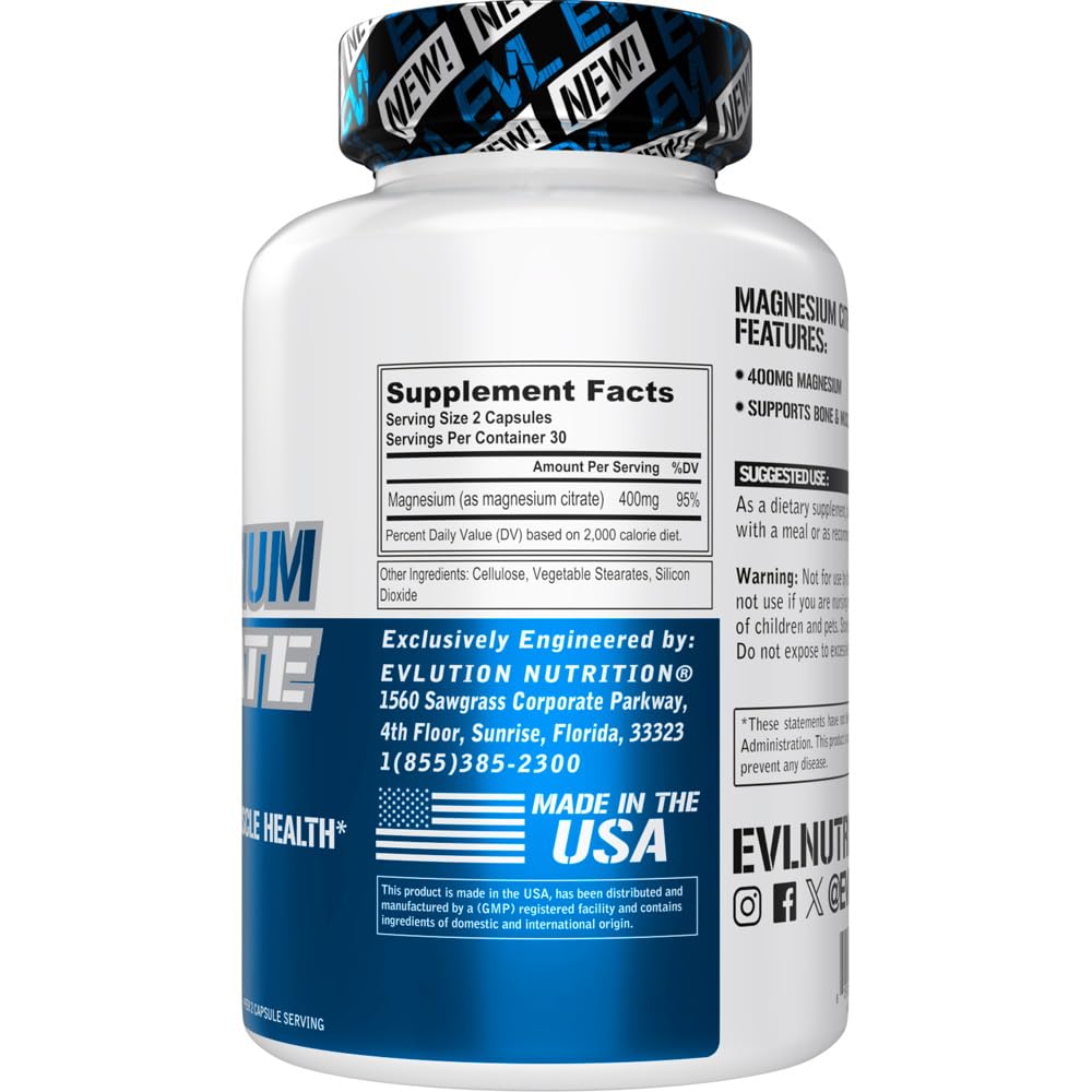 EVL Magnesium Citrate Capsules daily-use scene for convenient routine and digestion care