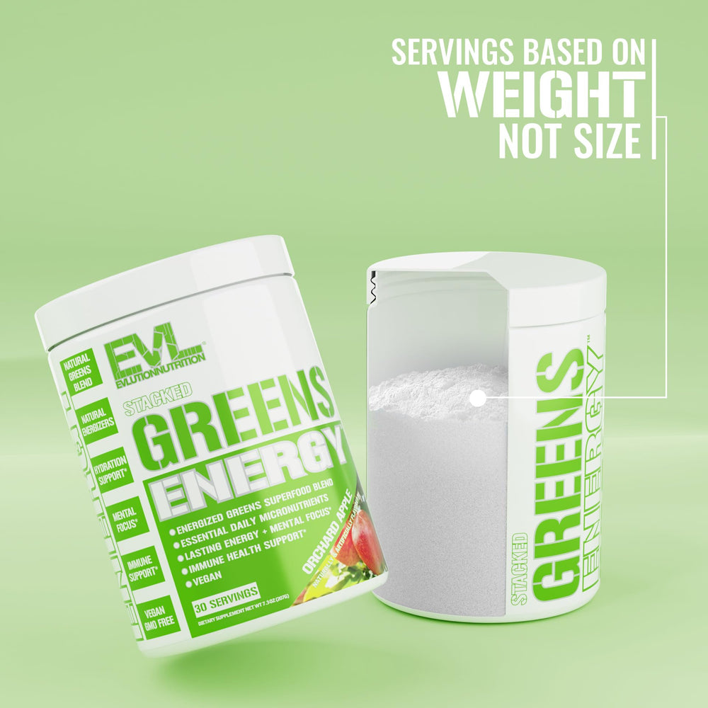 Pour EVL Super Greens into water for a quick daily energy lift.