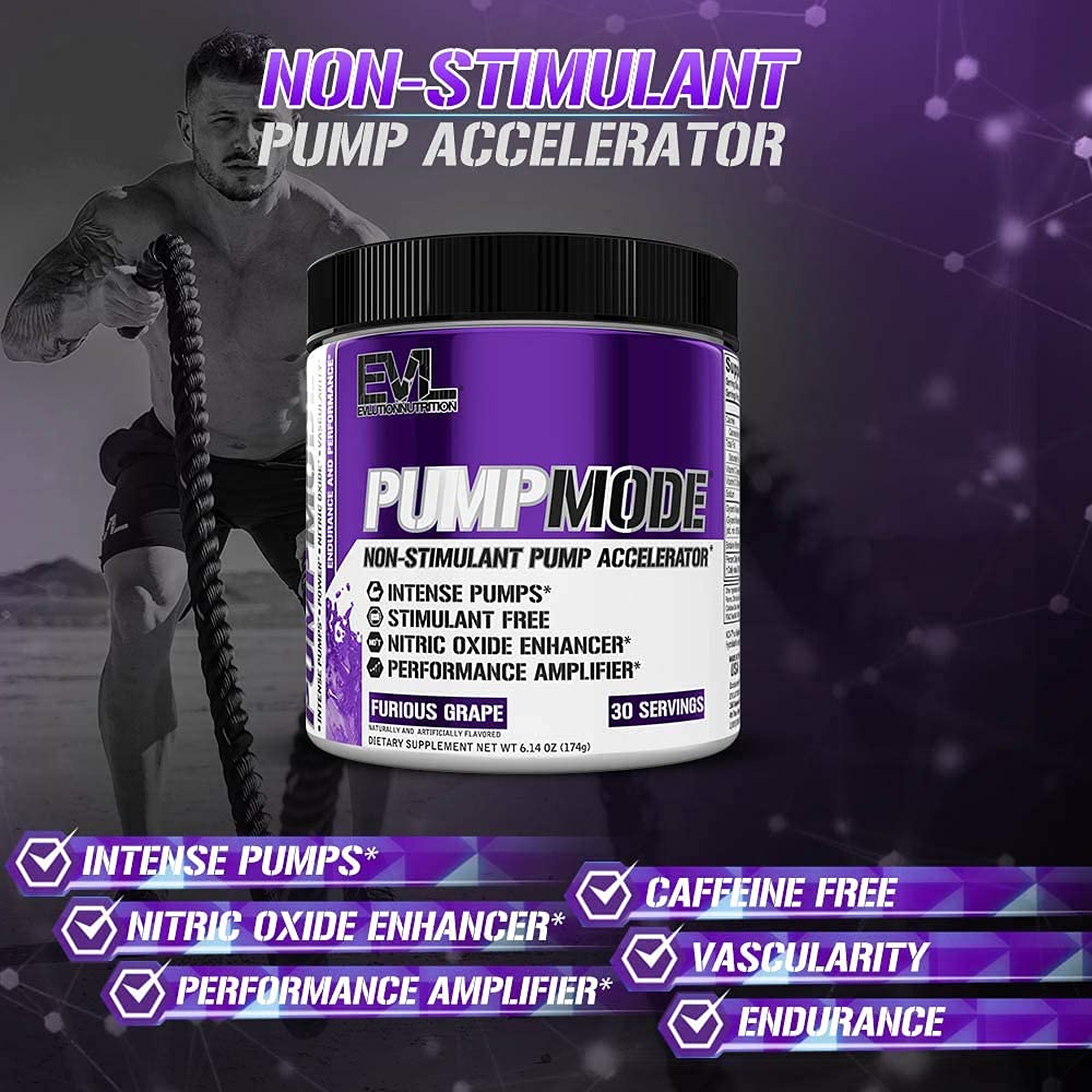 EVL PumpMode into-glass depicts quick dissolution for a smooth, non-stim drink.