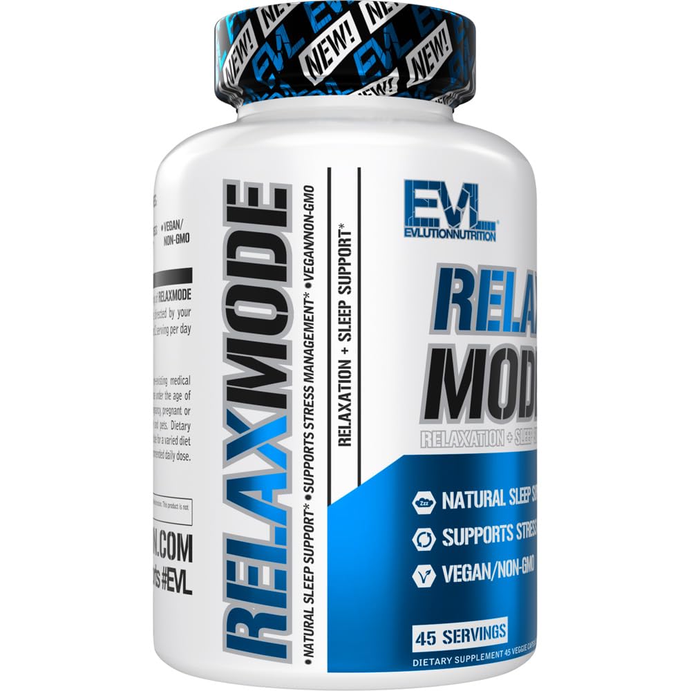 EVL RelaxMode veggie capsules ready for nighttime use