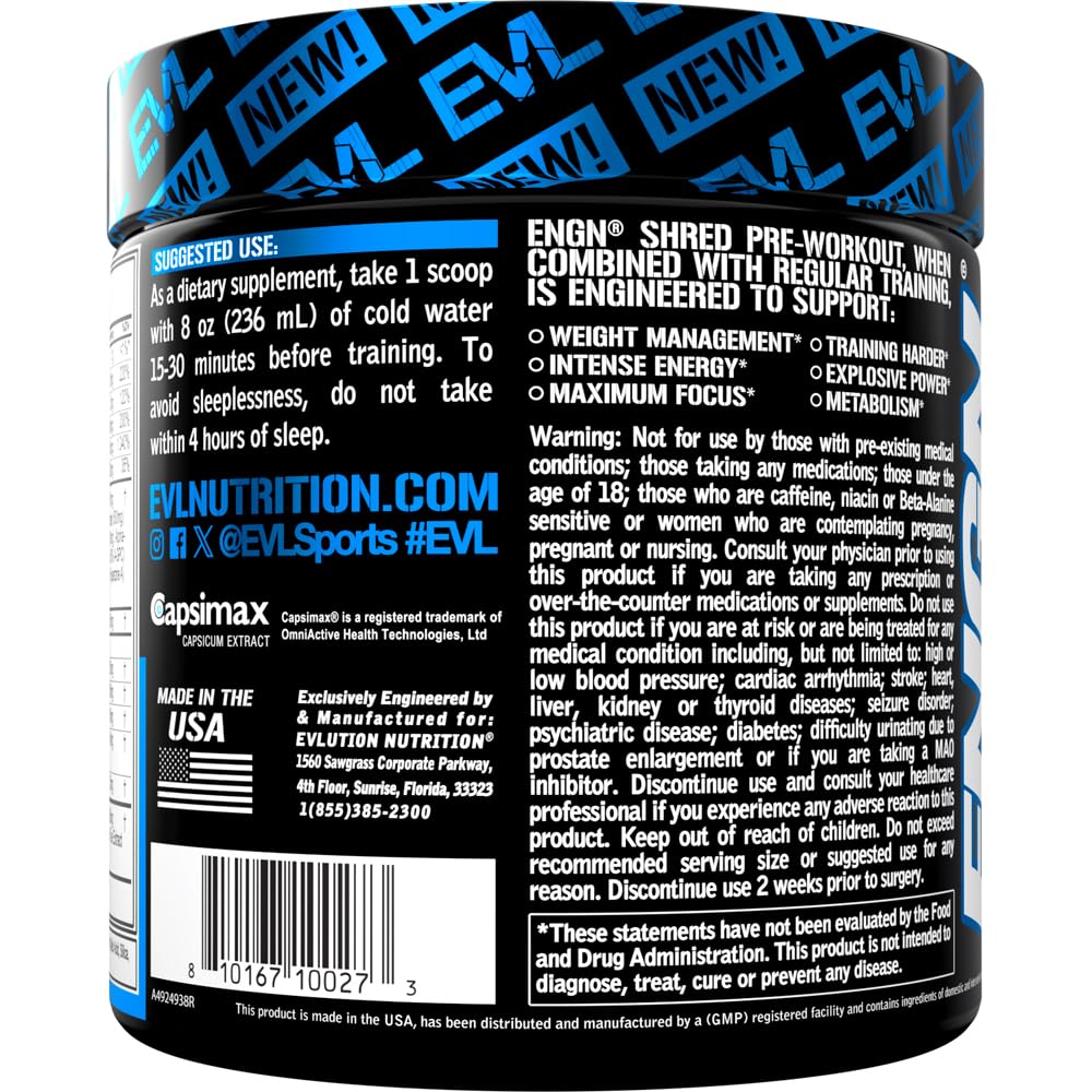 EVL Blue Raz serving being prepared for a quick energy boost before training