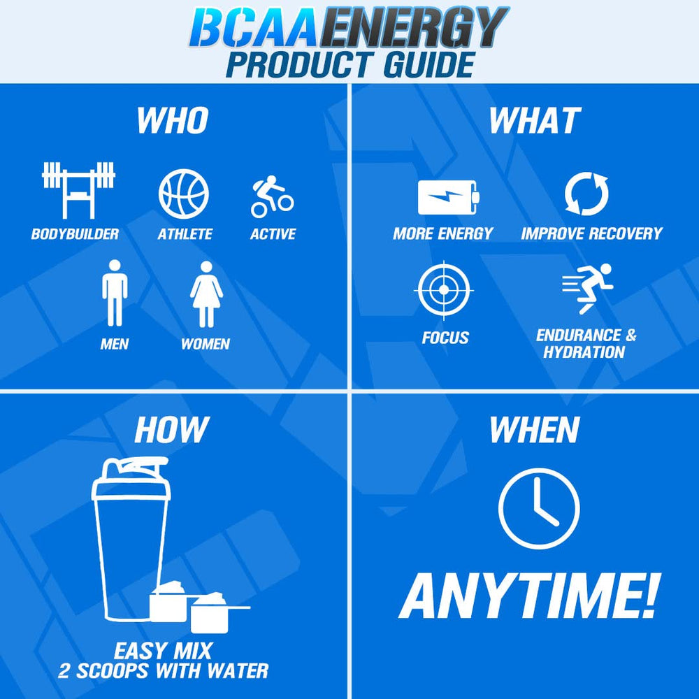EVL BCAA Energy bottle with towel after workout emphasizing recovery.
