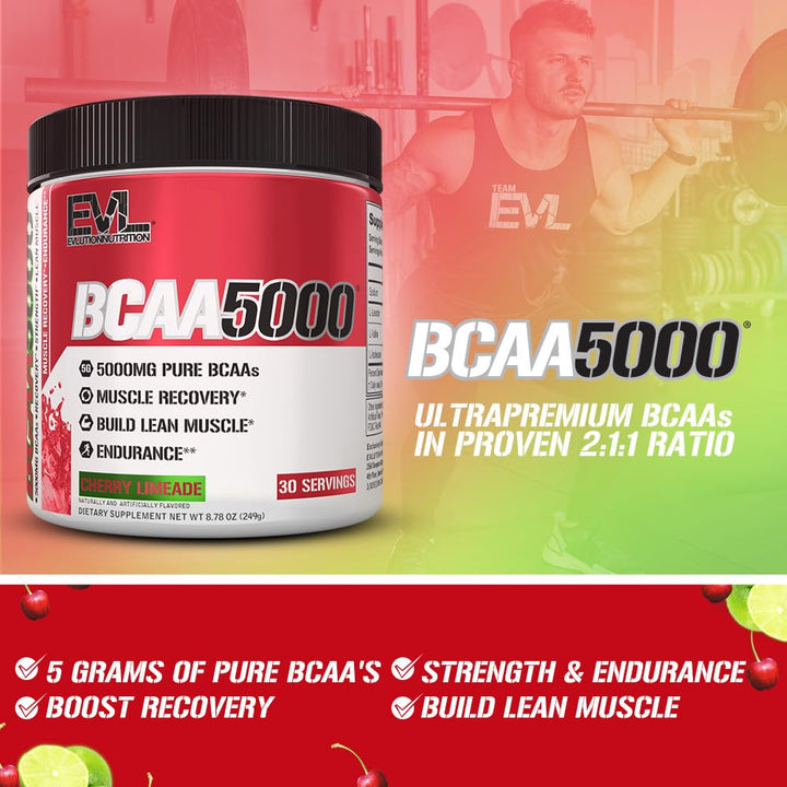Shaker with EVL BCAAs ready to mix for post-workout recovery
