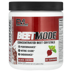 Evlution BeetMode fermented beet powder closeup highlights clean ingredients
