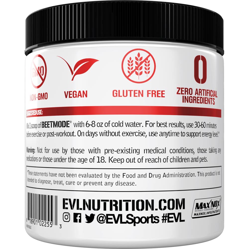 Evlution BeetMode pre-workout mixer image shows easy blending with liquids