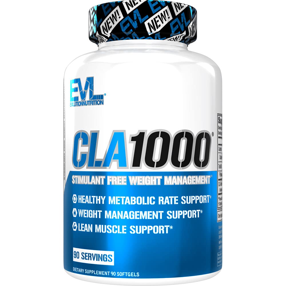 EVLUTION CLA pills bottle front for potential body-fat management support
