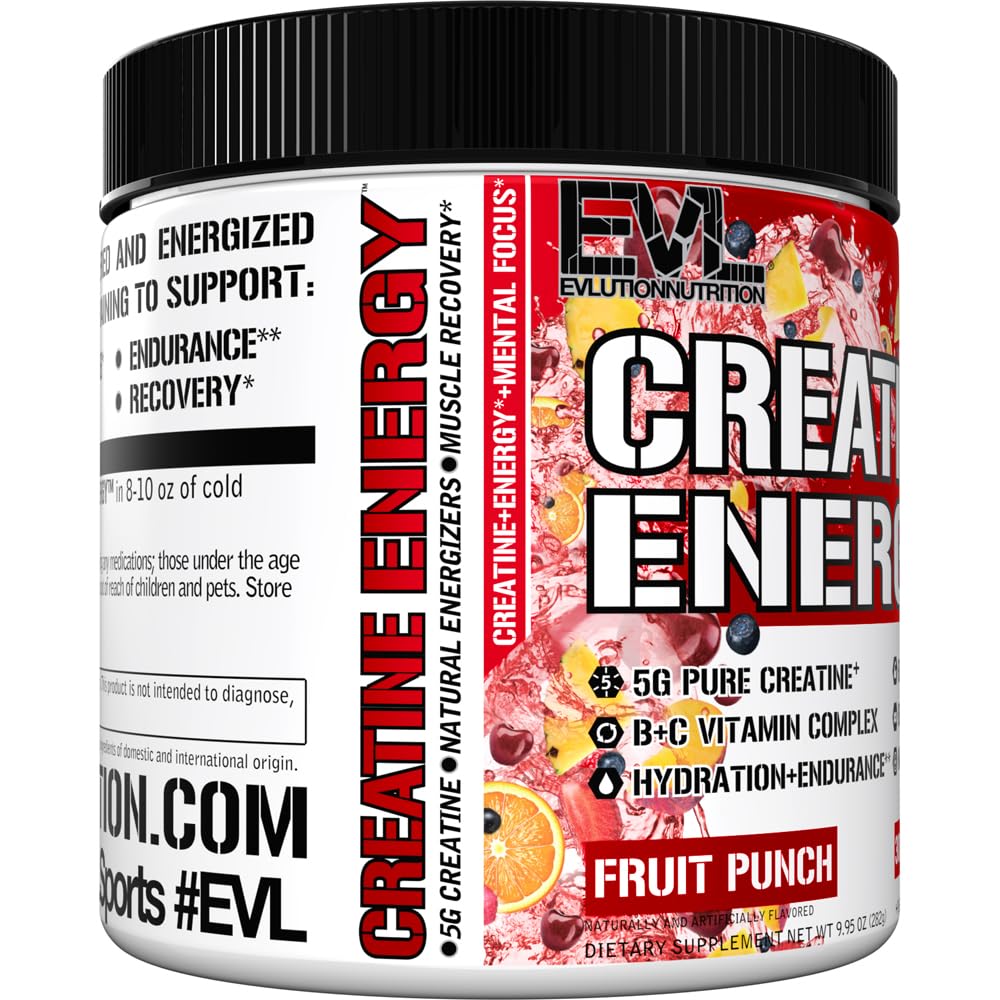 Evlution Creatine Energy powder dispersion demonstrates smooth mixed drink.