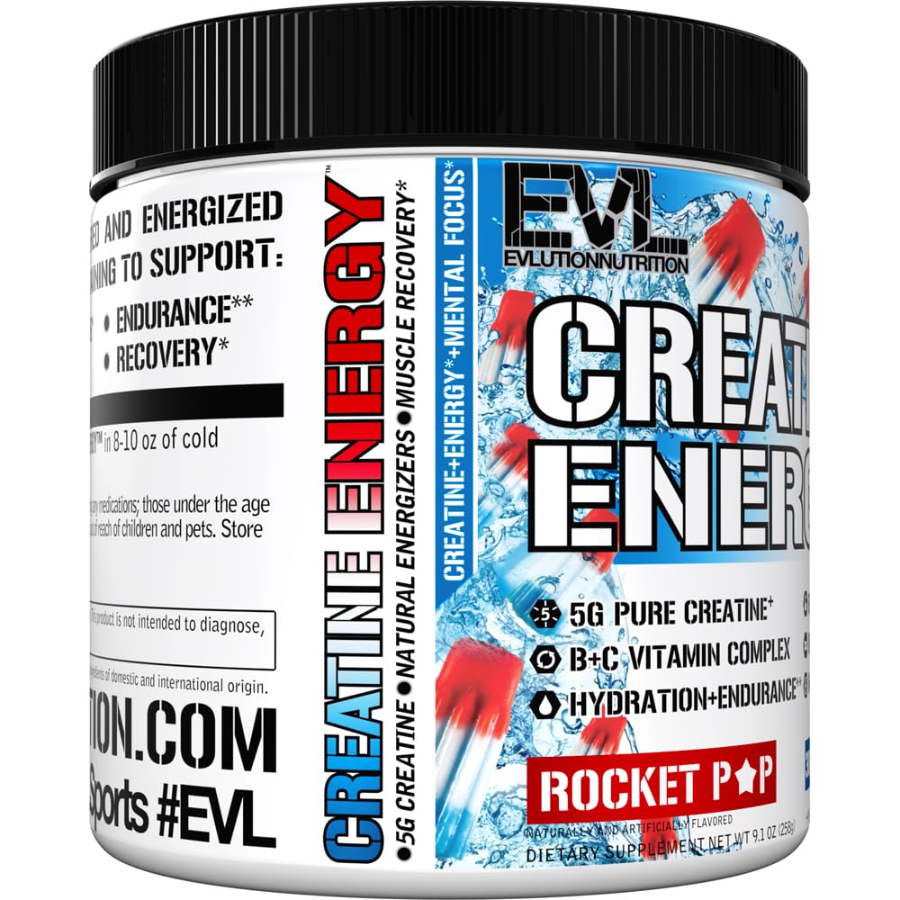 EVLUTION Creatine Energy shaker with ice for quick pre and post workout mix