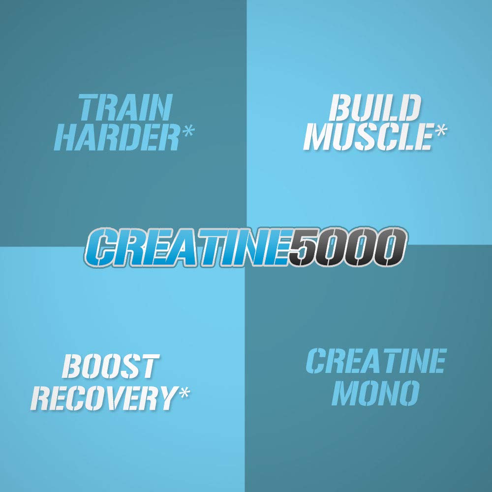 EVL Creatine5000 scoop-in-use shows simple daily intake after training
