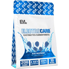 EVL ElectroCarb poured into water demonstrates easy post-workout recovery hydration.