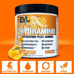 Evlution Hydramino coconut water blend supports natural hydration