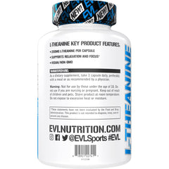 Evlution L-Theanine 200mg capsules pair for daily focus
