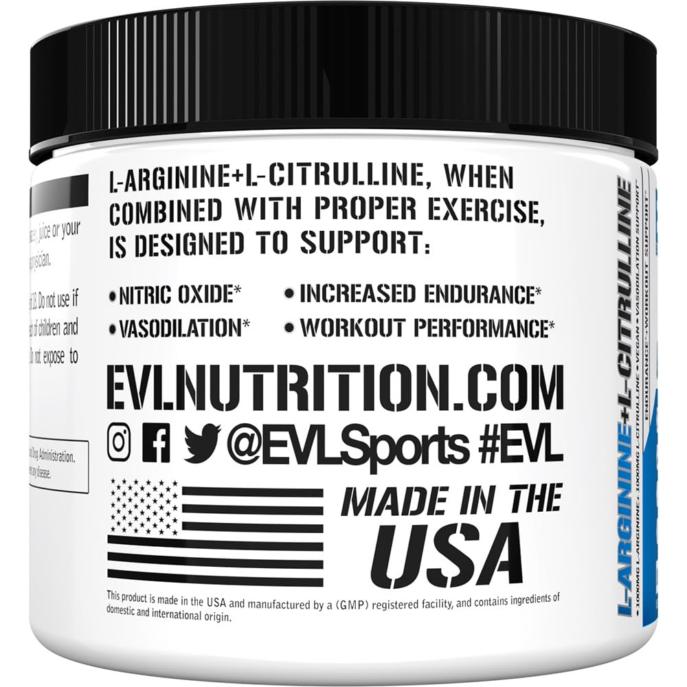 EVLUTION Nutrition bottle front view on gym bench