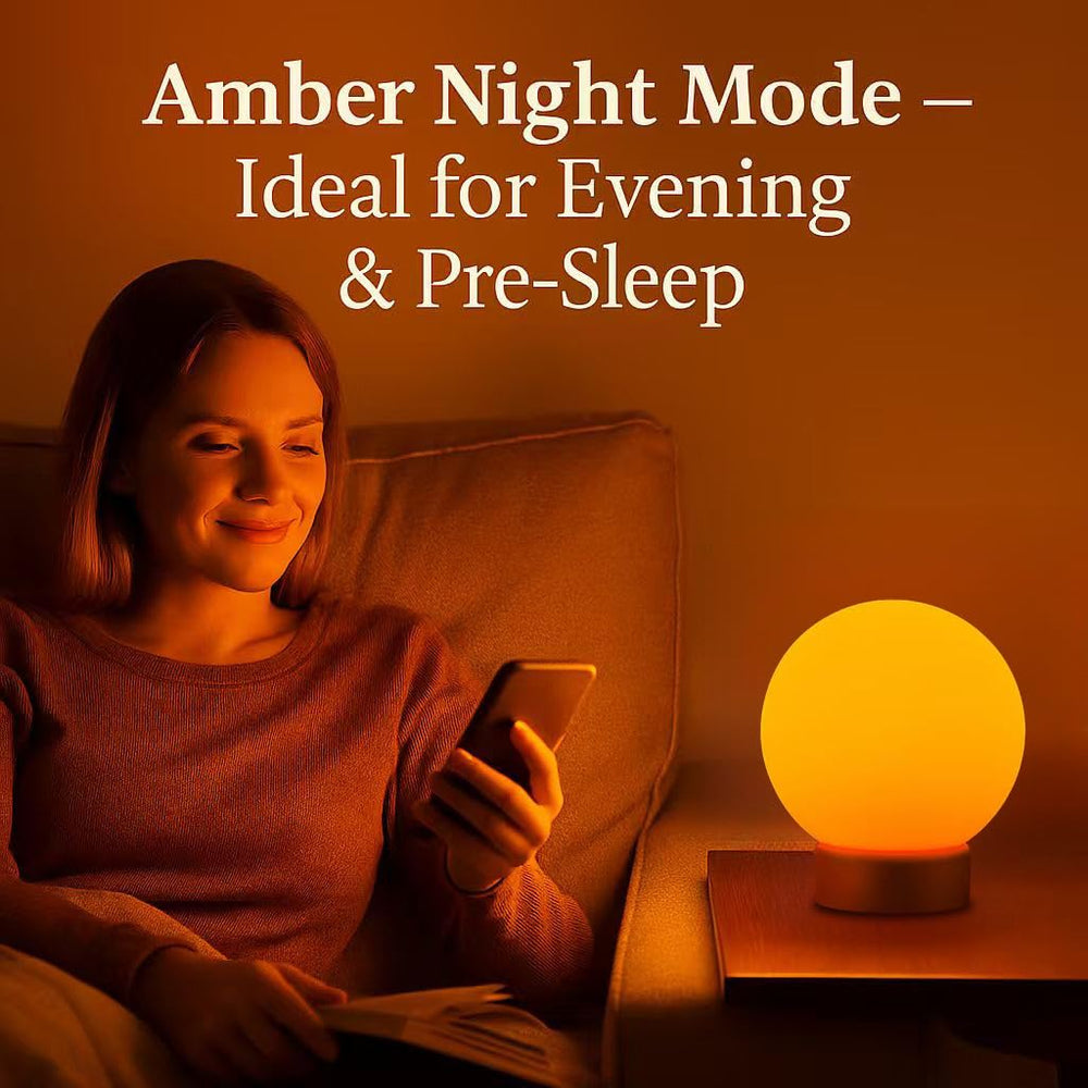 EvoDevice green mode offers calm glow for journaling or meditation