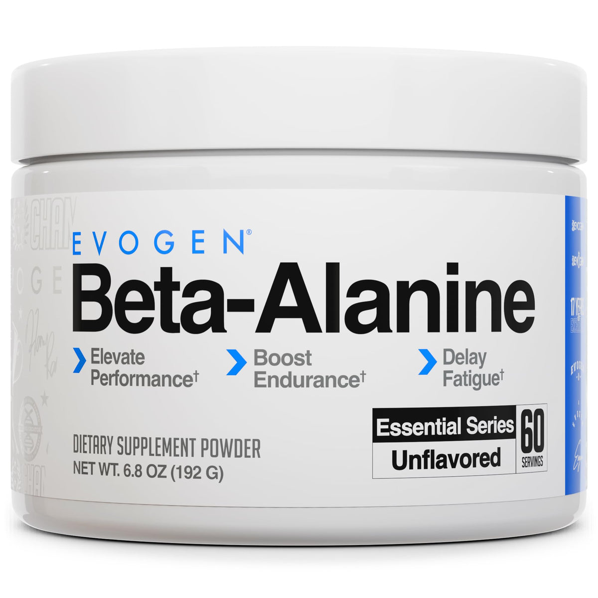 Evogen Beta-Alanine bottle for endurance training support