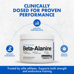 Evogen Beta-Alanine powder scoop boosts workout stamina