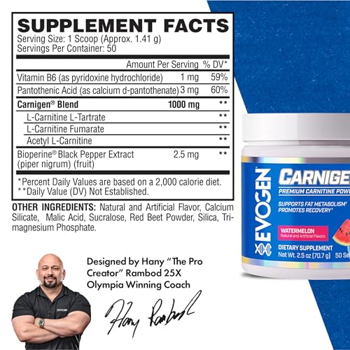 Evogen Carnigen dissolving in water before a workout