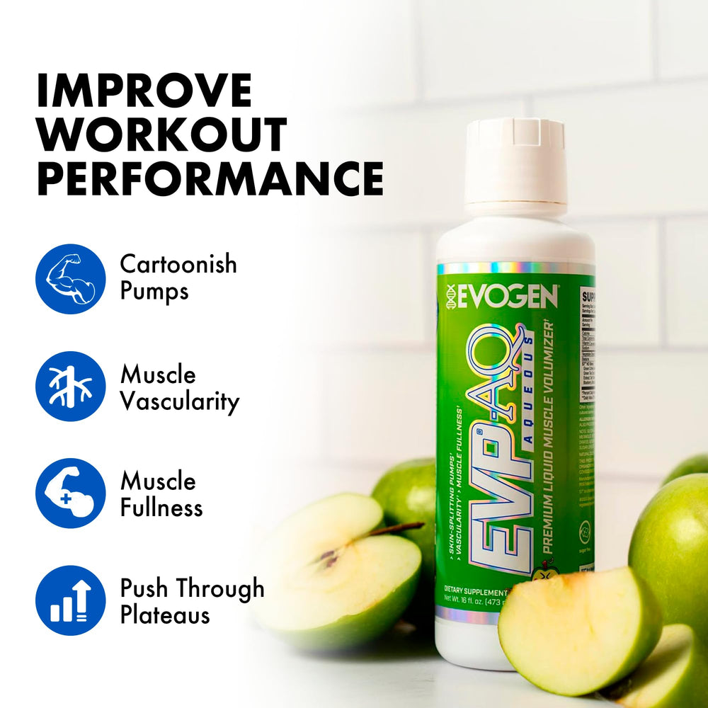 Evogen EVP AQ hydration shot supports endurance and recovery.