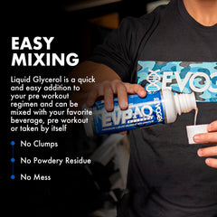 Close-up of Evogen EVP AQ being poured to highlight hydration support