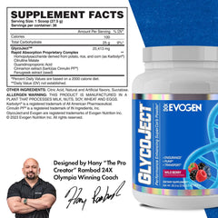GlycoJect powder poured into glass for rapid energy during workouts.