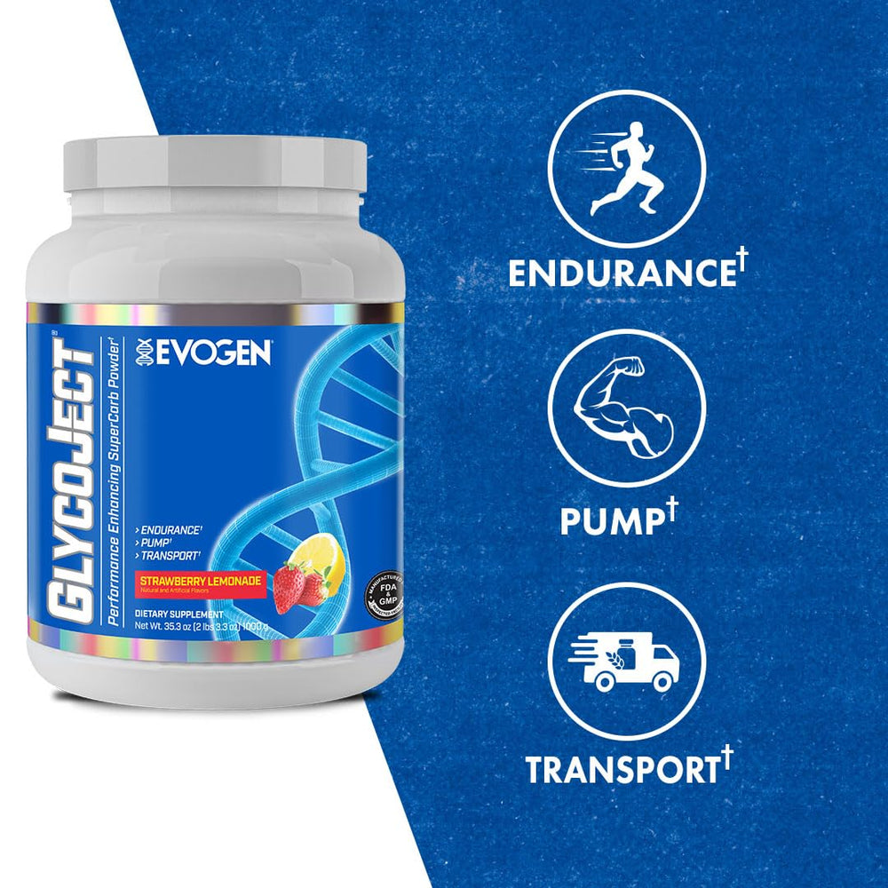 GlycoJect bottle close-up with label and flavor details