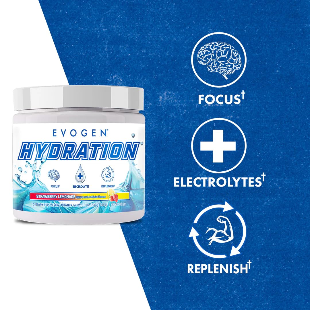 Close-up of CDP-choline ingredient in Evogen Hydration supporting focus