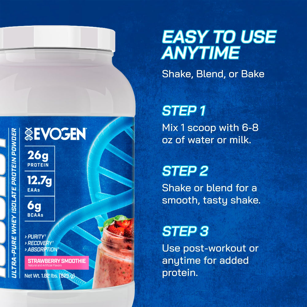 Evogen Isoject packaging front label conveying purity and performance.