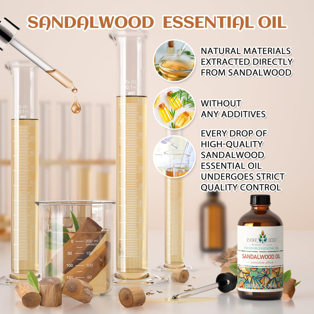 EVOKE OCCU sandalwood candle making showcasing rich scent for relaxation.