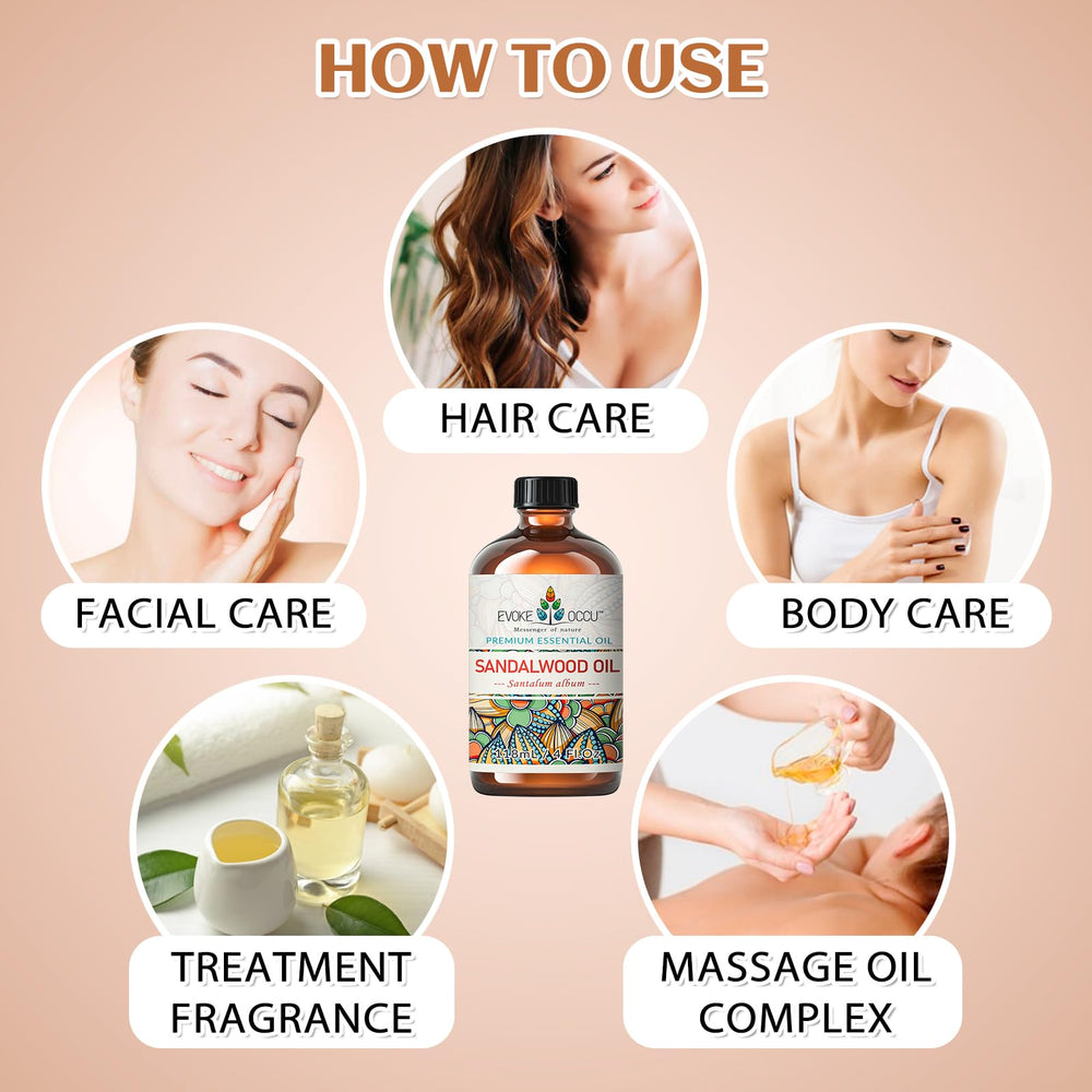 EVOKE OCCU sandalwood soap making oil for smooth lather and fragrance.