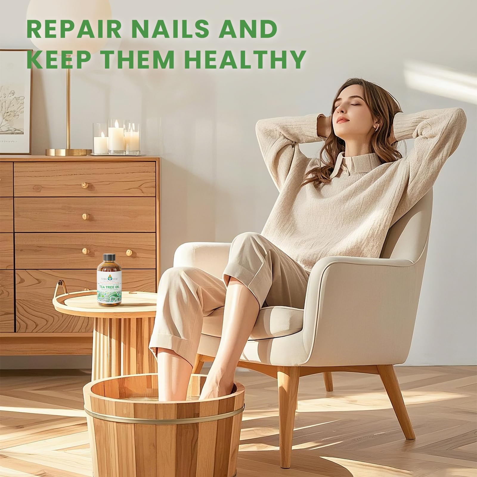 EVOKE OCCU Tea Tree Oil for hair relieves dryness and dandruff