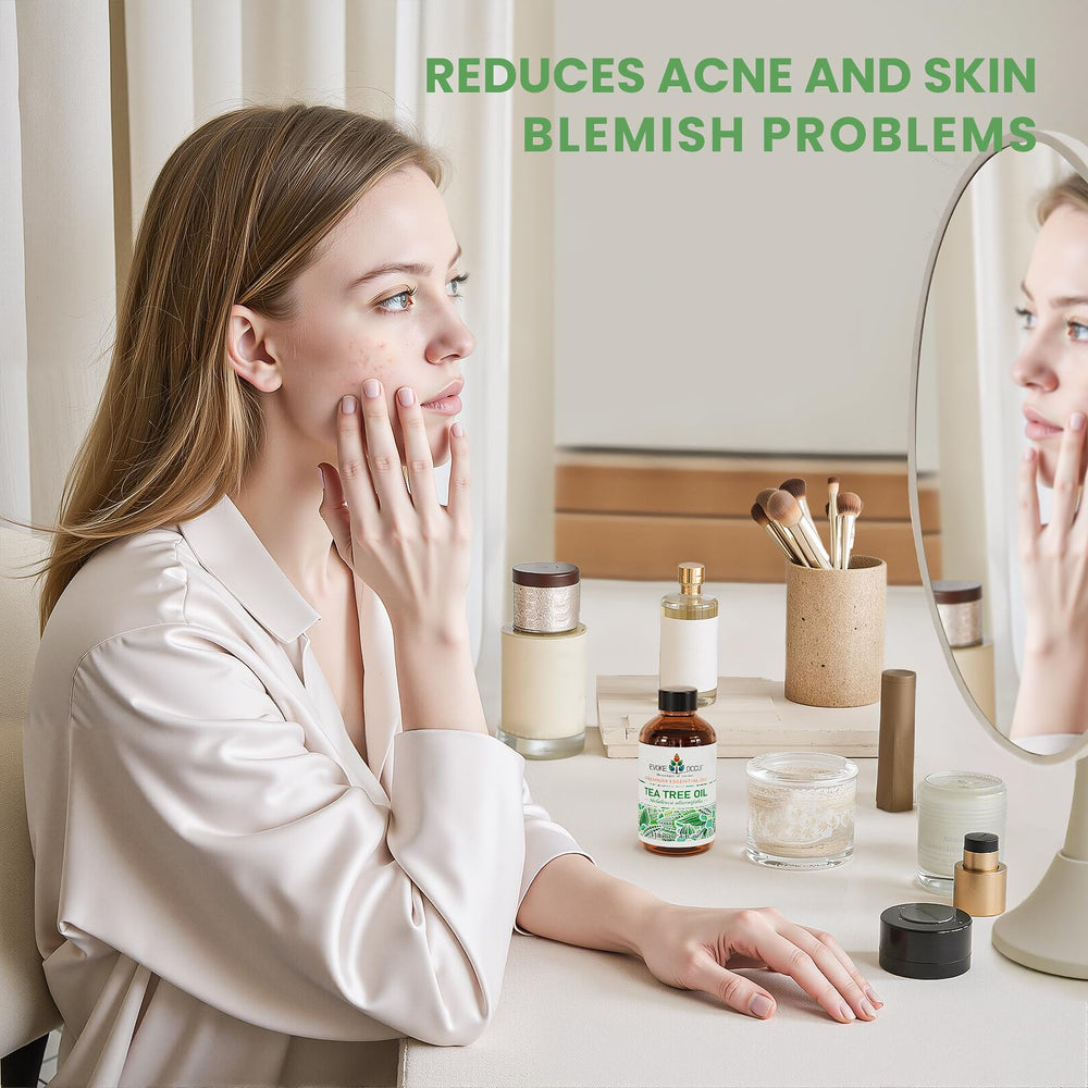 EVOKE OCCU Tea Tree Oil on nails helps maintain nail health