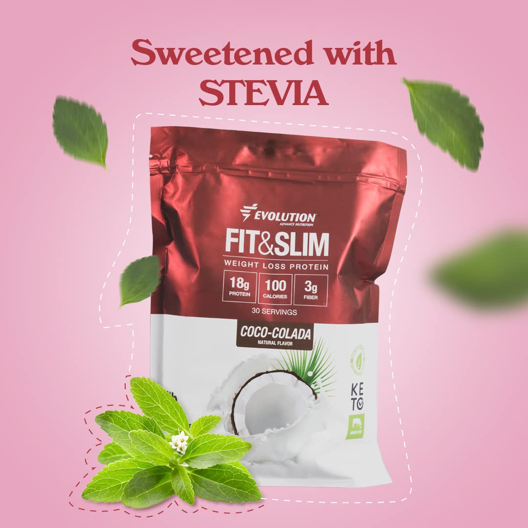 Keto-friendly label on Evolution Advance Fit and Slim Blend packaging.