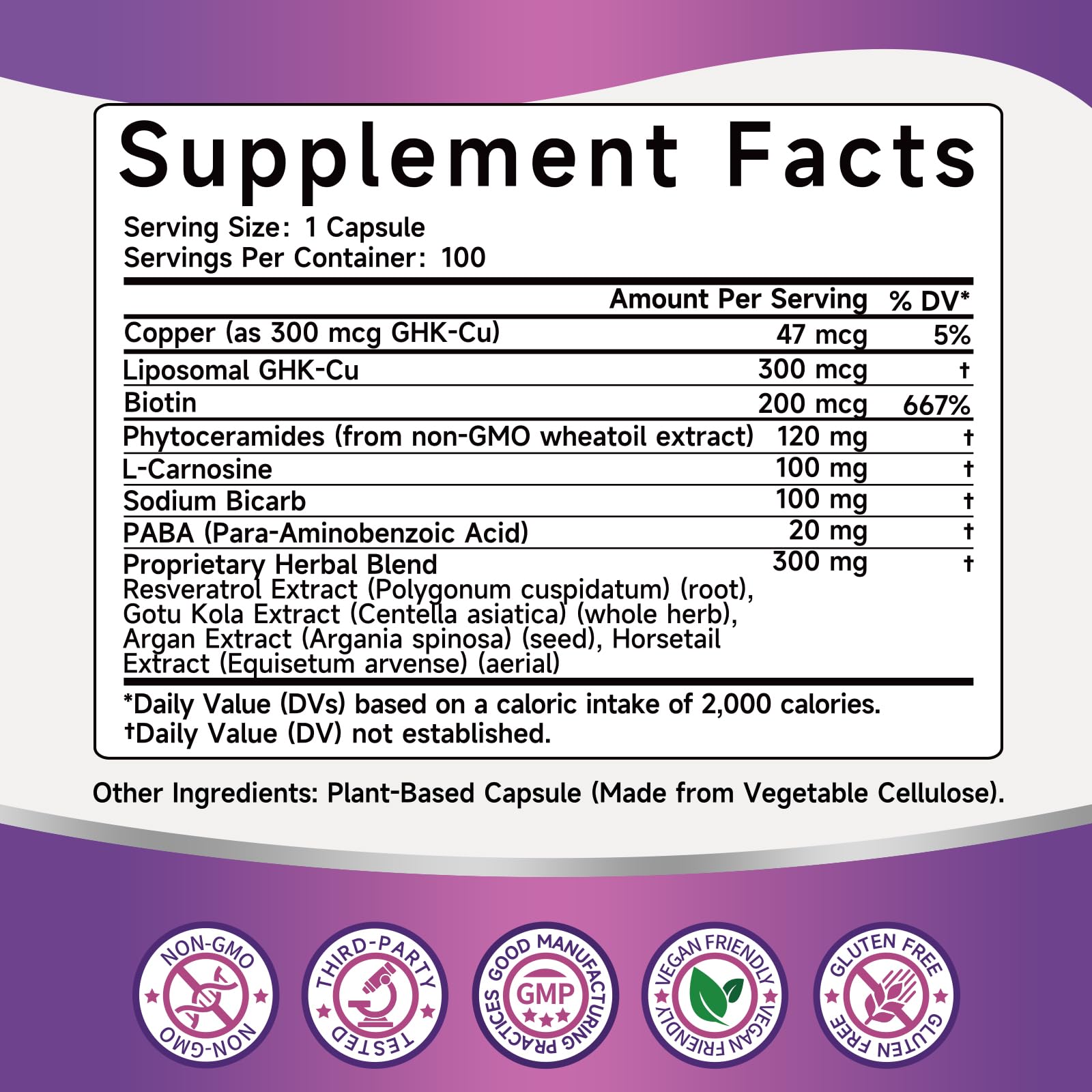 Ewecxine 100 vegan capsules emphasize clean, allergy-conscious daily use.